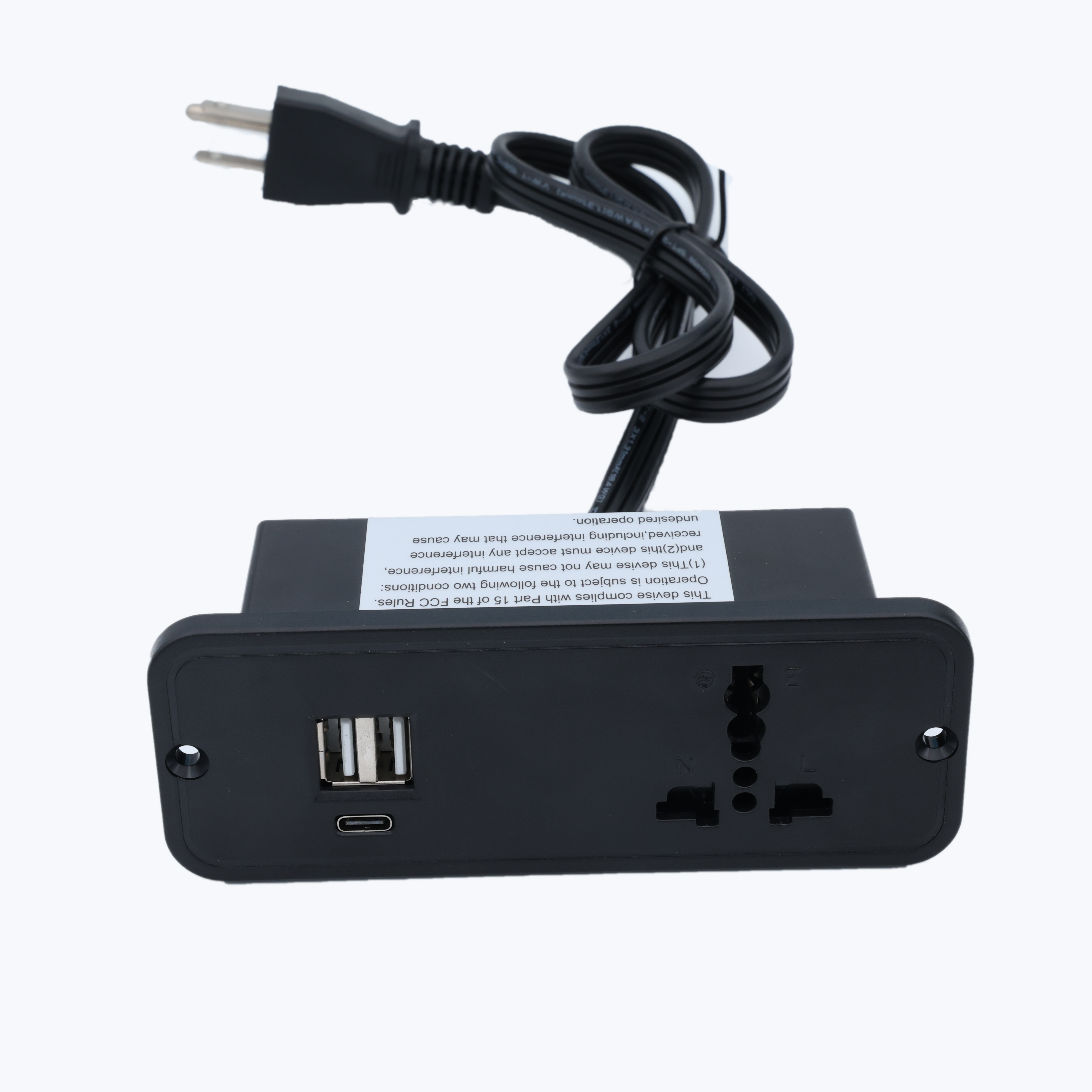 國標萬能一體3孔+2USB+1TPC